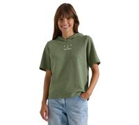 Kapuzenshirt CECIL, Damen, Gr. L (42), deep matcha grün, Web, 90% Baumwolle, 10% Polyester, unifarben, comfort fit normal, ohne Ausschnitt, abgesteppt, Shirts Kapuzenshirt, im Hoodie-Style (97478529-L