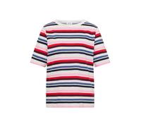 CECIL - Kurzarm Shirt mit Multicolor Streifen universal blue - Gr. - M