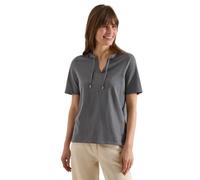 Kurzarm Shirt mit Split Neck