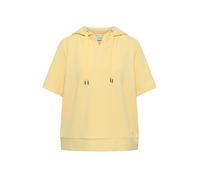 Cecil Damen Kurzarm Sweatshirt mit Kapuze in Gelb, Gr: XL