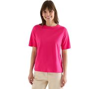 Kurzarmshirt CECIL, Damen, Gr. XS (36), beetroot pink, Jersey, Obermaterial: 100% Baumwolle, unifarben, normal hüftbedeckend, Rundhals, Shirts Kurzarmshirt, aus weicher Baumwolle, Topseller (86898119-