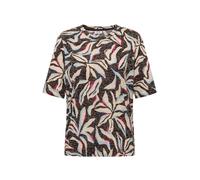 Cecil Kurzarm T-Shirt im Ausbrenner-Look Macchiato Brown S