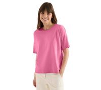 Cecil Kurzarm T-Shirt in Garment Dye Optik Beetroot pink M