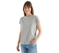 Cecil Damen Kurzarm T-Shirt mit elastischem Saum in Grün, Gr: M