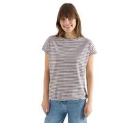 Cecil Kurzarm T-Shirt mit elastischem Saum Macchiato Brown XXL