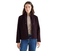 Fellimitatjacke CECIL, Damen, Gr. M (40), eggplant rot, Stoff, Obermaterial: 100% Polyester; Futter: 100% Polyester, unifarben, normal normal, hoch geschlossener Ausschnitt, abgesteppt, Jacken, mit St