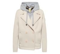 Cabanjacke CECIL, Damen, Gr. L (42), dust beige, Stoff, Obermaterial 1: 93% Polyester, 7% Elasthan; Obermaterial 2: 82% Baumwolle, 18% Polyester, unifarben, comfort fit normal, ohne Ausschnitt, Bündch