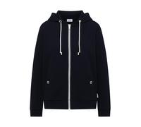 Cardigan CECIL, Damen, Gr. XS (36), urban dunkelblau, Web, 58% Baumwolle, 39% Polyester, 3% Elasthan, unifarben, normal normal, ohne Ausschnitt, elastischer Bund, Strickjacken, mit Kapuze mit Tunnelzu