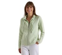 Cardigan CECIL, Damen, Gr. XL (44), grün (raw matcha lime), Stoff, 77% Baumwolle, 20% Polyester, 3% Elasthan, unifarben, normal normal, hoch geschlossener Ausschnitt, abgesteppt, Strickjacken, mit Ste