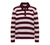 CECIL - Langarm Poloshirt mit Knöpfen red wine - Gr. - XXL
