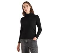 Cecil Langarmshirt in Rippstruktur Black XS