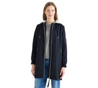 Cecil Steppmantel Comfort Fit Damen XXL (46) blau-navy Kapuze 66% Polyester/34% Baumwolle