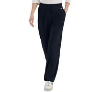 Stoffhose CECIL, Damen, Gr. XL, Länge 30, universal blau, Web, 66% Baumwolle, 30% Polyester, 4% Elasthan, unifarben, loose fit lang, Hosen Stoffhose, mit Wide Legs (86877719-XL) universal blau