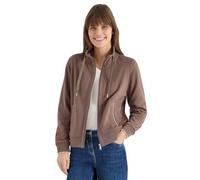Cecil Sweatjacke CECIL Damen Urban Taupe – 55% Baumwolle/45% Polyester – Gr. XXL (46) – Stehkragen