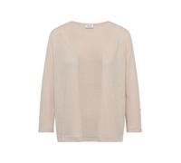 Cecil - Leichte Strickjacke mit 3/4-Ärmeln und Rippstruktur beige - Gr. - L