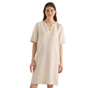 Cecil Damen Knielanges Kleid aus Leinenmix in Beige, Gr: XS