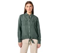 Cecil Linen_LI/CV_ Solid Knot Blouse balmy Khaki L
