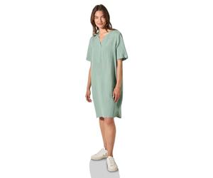 Cecil Linen_LI/CV_Solid Split Neck Dress Ice sage Green XXL