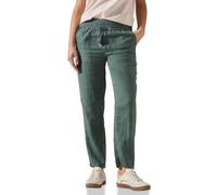 Leinenhose CECIL "Style Tracey", Damen, Gr. XXL (46), Länge 28, balmy khaki, Web, Obermaterial: 100% Leinen, unifarben, casual, lang, Hosen, mit elastischem Bund und Tunnelzug (29805444-XXL) balmy kha