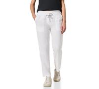 Leinenhose CECIL "Style Tracey", Damen, Gr. XL (44), Länge 28, weiß, Web, Obermaterial: 100% Leinen, unifarben, casual, lang, Hosen, mit elastischem Bund und Tunnelzug (14562564-XL) weiß