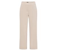 Stoffhose CECIL, Damen, Gr. S, Länge 26, grain beige, Web, 66% Baumwolle, 30% Polyester, 4% Elasthan, unifarben, loose fit 7/8-Länge, Hosen Stoffhose, High Waist (44799724-S) grain beige