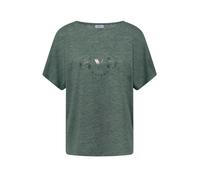 Cecil - Locker geschnittenes T-Shirt mit Frontprint grün - Gr. - M