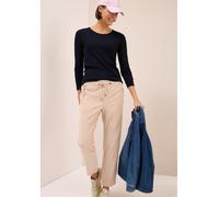 CECIL Damen 3120346 Basic Langarmshirt, urban Dark Blue, Large