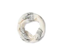 Cecil Damen Loop Schal mit Leo-Streifen in Weiß, Gr: One size