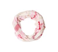 Cecil - Loop-Schal mit Streifen und Print pink/weiß