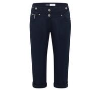 Cecil - Loose Fit 3/4-Hose mit Knopfdetails blau - Gr. - 29/22