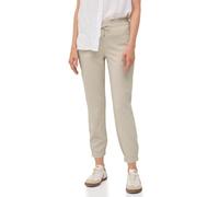 Jogger Pants CECIL, Damen, Gr. L, Länge 28, beige (boulder beige), Stoff, 54% Polyester, 43% Viskose, 3% Elasthan, unifarben, casual, loose fit knöchelfrei, Hosen, Middle Waist (97274650-L) boulder be