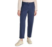 Cecil Mid Waist Barrel Leg Hose im Casual Fit Sporty Denim Blue 30