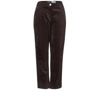 Stoffhose CECIL "Style Scarlett", Damen, Gr. 32, Länge 28, braun (truffle braun), Web, Obermaterial: 98% Baumwolle, 2% Elasthan. Futter: 100% Baumwolle, unifarben, barrel fit lang, Hosen Stoffhose, Mi