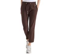 Cecil Damen Mid Waist Slim Leg Hose im Casual Fit in Braun, Gr: M
