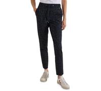 Stoffhose CECIL "Style Tracey", Damen, Gr. XXL (46), Länge 30, blau (schwarz navy), Web, Obermaterial: 64% Polyester, 30% Viskose, 6% Elasthan. Futter: 100% Polyester, normal lang, Hosen Stoffhose, mi