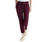Jerseyhose CECIL "Style Tracey", Damen, Gr. L (42), Länge 26, grape rot, Web, Obermaterial: 66% Baumwolle, 30% Polyester, 4% Elasthan, unifarben, regular fit knöchelfrei, Hosen Jerseyhose, mit elastis