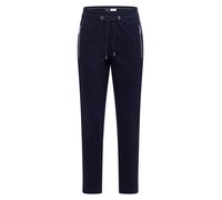 Stoffhose CECIL, Damen, Gr. XL, Länge 28, urban dunkelblau, Stoff, 77% Polyester, 23% Viskose, unifarben, comfort fit knöchelfrei, Hosen Stoffhose, Elastikbund mit Tunnelzug (82610018-XL) urban dunkel