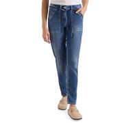Cecil Jeans Comfort-Fit Slim-Leg Mid Waist Damen mid blau used wash Gr. 32 L30