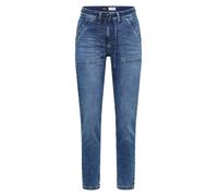 Cecil Jogg Pants Style Tracey Damen schmalem Bein mit Bindeband mid blau used wash Gr. 28/L28