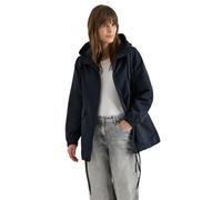 Windbreaker CECIL, Damen, Gr. M (40), blau (blau navy), Web, 55% Baumwolle, 38% Polyester, 7% Polyamid, unifarben, comfort fit normal, ohne Ausschnitt, Bündchen, Jacken Windbreaker, im soften Baumwoll