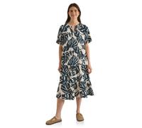 Cecil Damen Midikleid mit Split Neck und Print in Grün, Gr: S