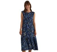 Midikleid mit Split Neck und Print