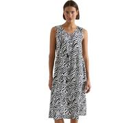 Cecil Midikleid mit V-Neck und Zebraprint Palm Breeze Green XXL
