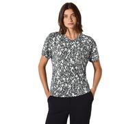 Cecil Minimal AOP Burn Out V-Neck Vanilla White S