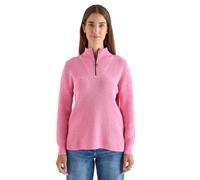 Cecil Mouliné Pullover mit Troyer Dark Blossom Melange XXL