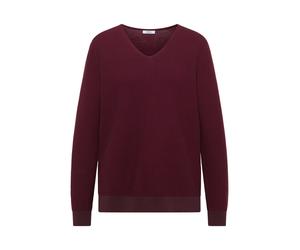 CECIL - NOS 2-Tone V-Neck - 27747/truffle brown 27749_berry_red - Gr. - S