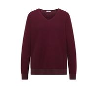 CECIL - NOS 2-Tone V-Neck - 27747/truffle brown 27749_berry_red - Gr. - XL