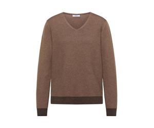CECIL - NOS 2-Tone V-Neck - 27747/truffle brown truffle_brown - Gr. - M