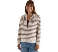 Kurzjacke CECIL, Damen, Gr. XXL (46), braun (snow cloud beige), Web, 100% Baumwolle, gestreift, comfort fit normal, ohne Ausschnitt, Bündchen, Jacken Kurzjacke, aus reiner Baumwolle (95005419-XXL) sno