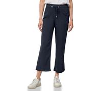 Stoffhose CECIL "Style Neele", Damen, Gr. L (42), Länge 26, blau (universal blau), Web, Obermaterial: 100% Viskose, unifarben, casual, lang, Hosen, mit elastischem Bund mit Tunnelzug (94768841-L) univ